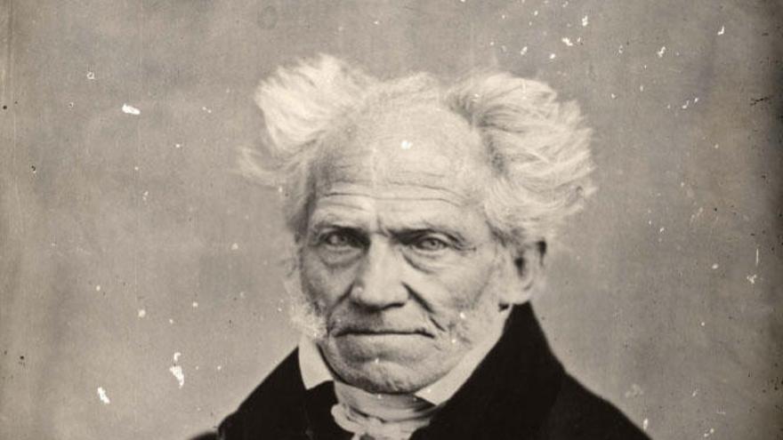 Un retrato de Arthur Schopenhauer a cargo de J. Schäfer, en 1859.