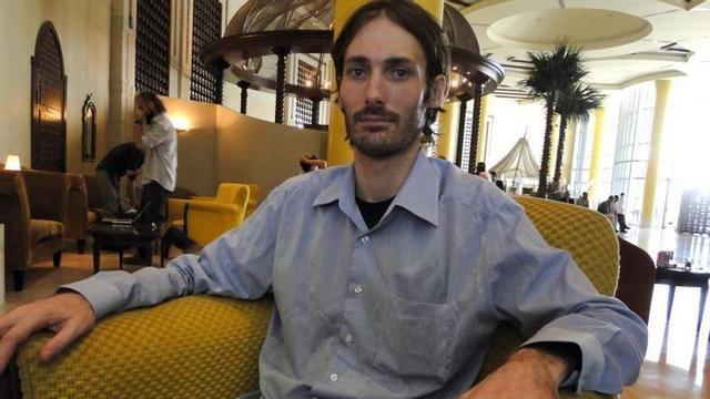 Matthew van Dyke, en Libia en 2011, tras haber escapado de la cárcel donde permanecía cautivo.