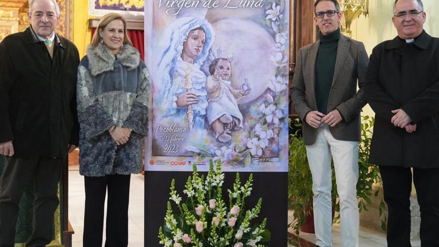 Fidela Pozuelo, autora del cartel de la romería de la Virgen de Luna en Pozoblanco