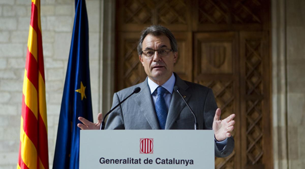 El president Artur Mas ha valorat aquest matí les conseqüències de la multitudinària manifestació independentista d’ahir.