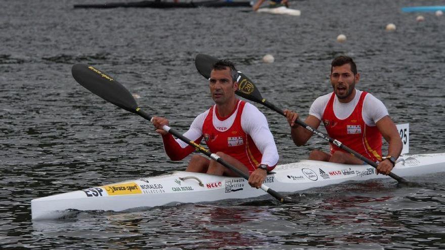 Merchán y Alonso en una de sus últimas competiciones