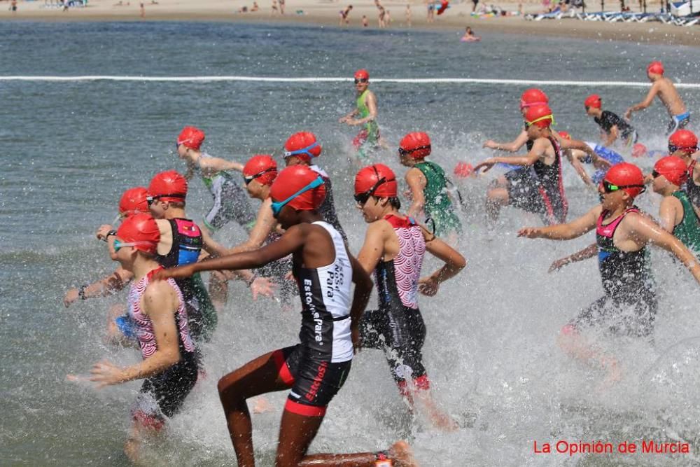 Final de triatlón de Deporte en Edad Escolar