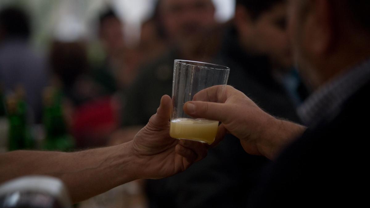 Un culete de sidra.