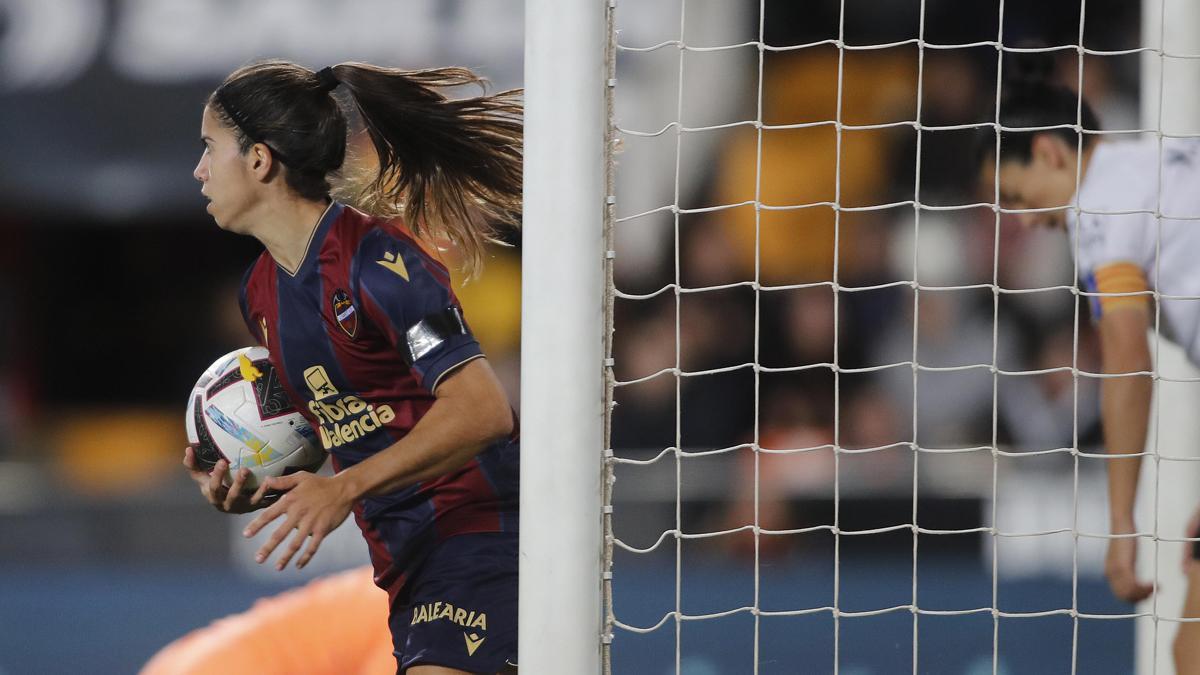 Alba Redondo, tras marcar al Valencia