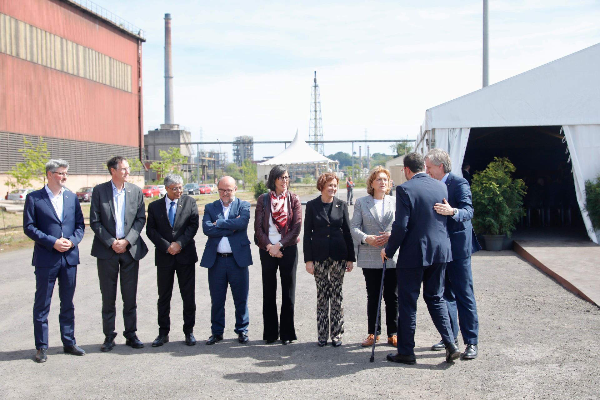 EN IMÁGENES: Así fue la inauguración de las obras para el horno eléctrico hídribido de Arcelor en Gijón