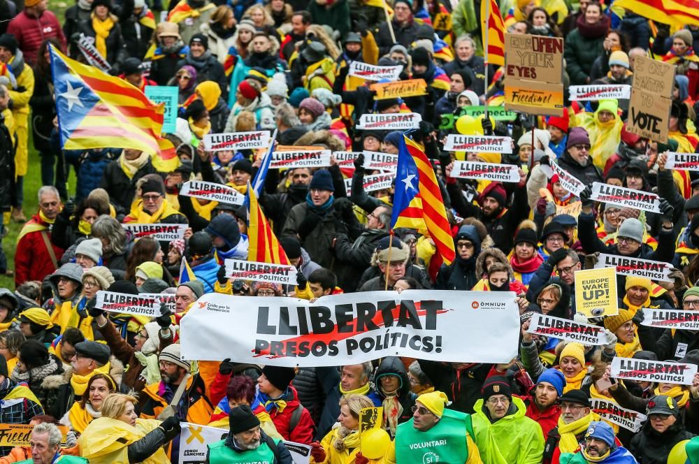 Manifestació independentista a Brussel·les