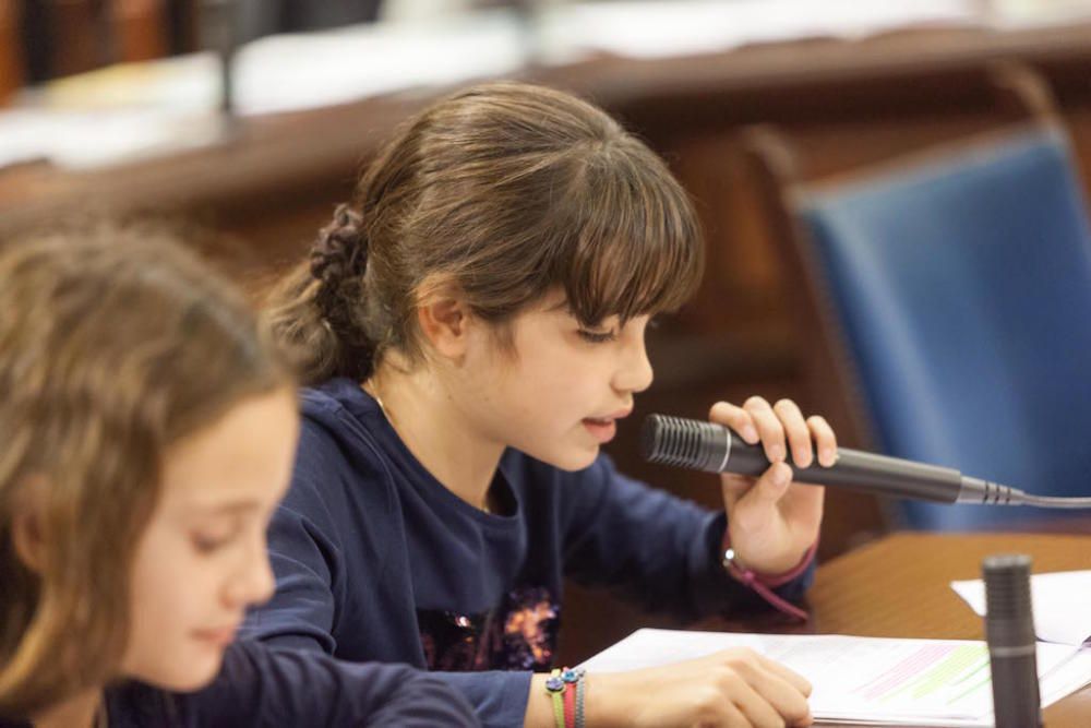 Los más jóvenes 'toman' el Parlament para luchar contra el cambio climático