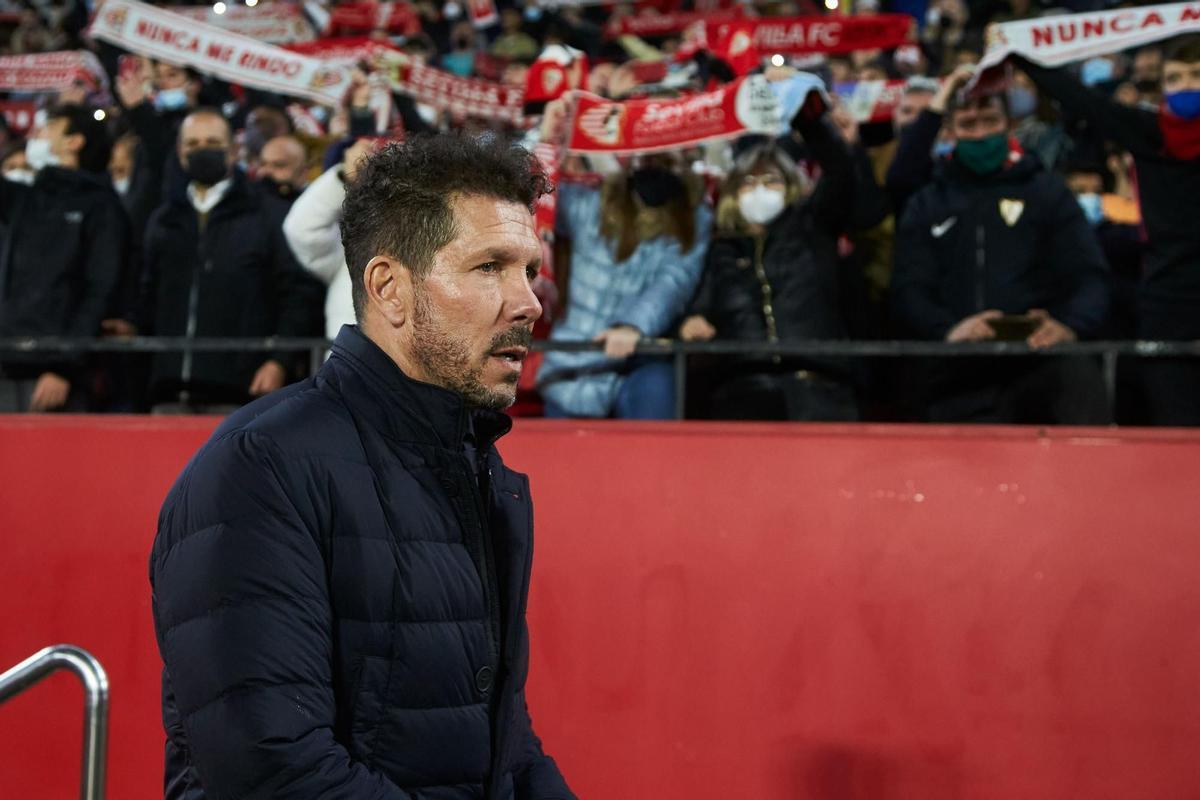 Diego Pablo Simeone, técnico del Atlético de Madrid.