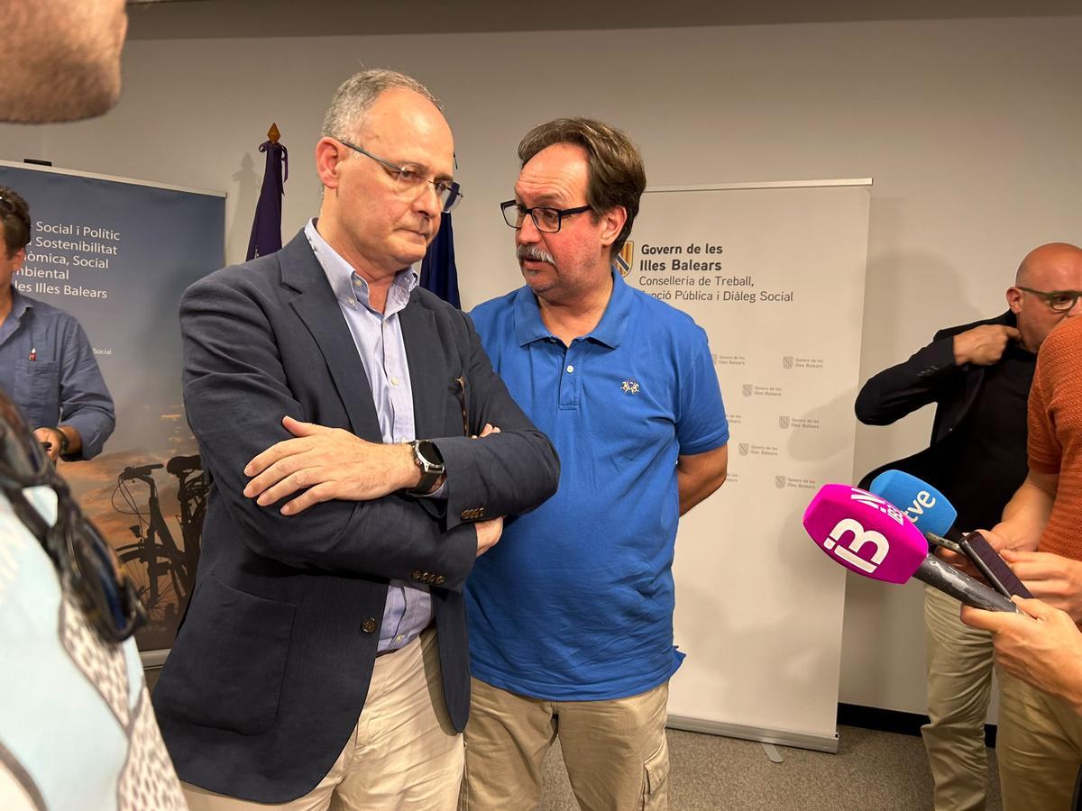 Juan José Ferrando y José Luis Picó, este lunes tras la reunión.