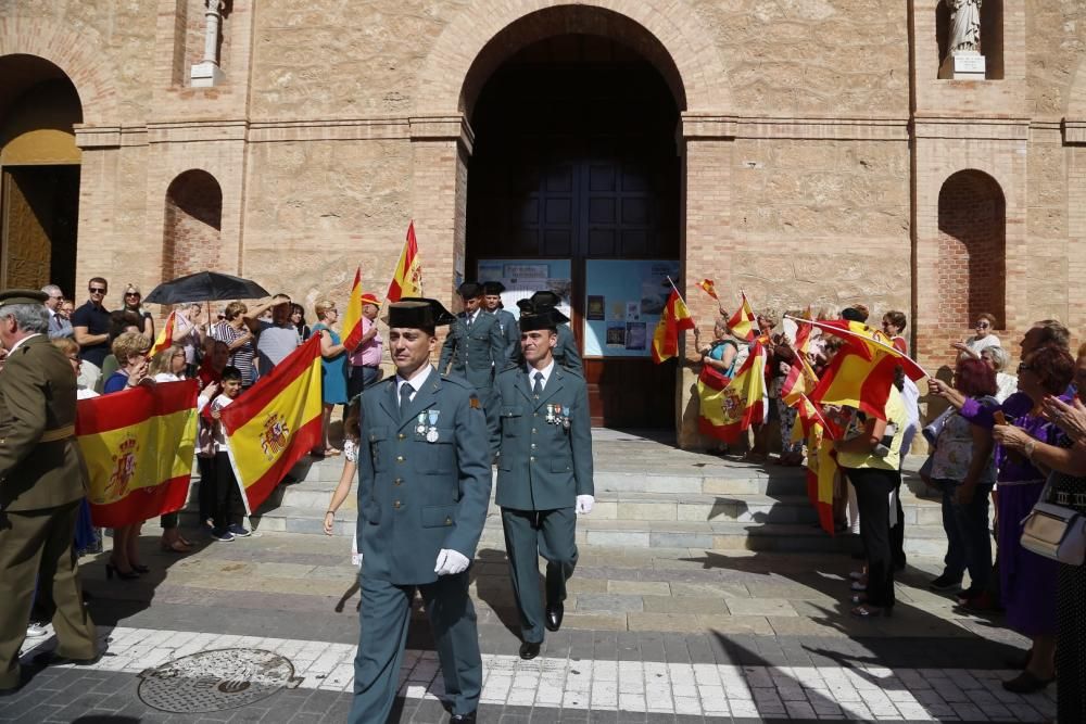 Misa y acto castrense en el cuertel de la Compañía de la Guardia Civil de Torrevieja y la Vega Baja el día de la Virgen del Pilar