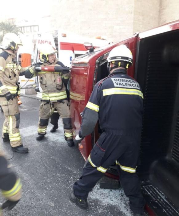 Accidente de tráfico en la calle Blanquerias