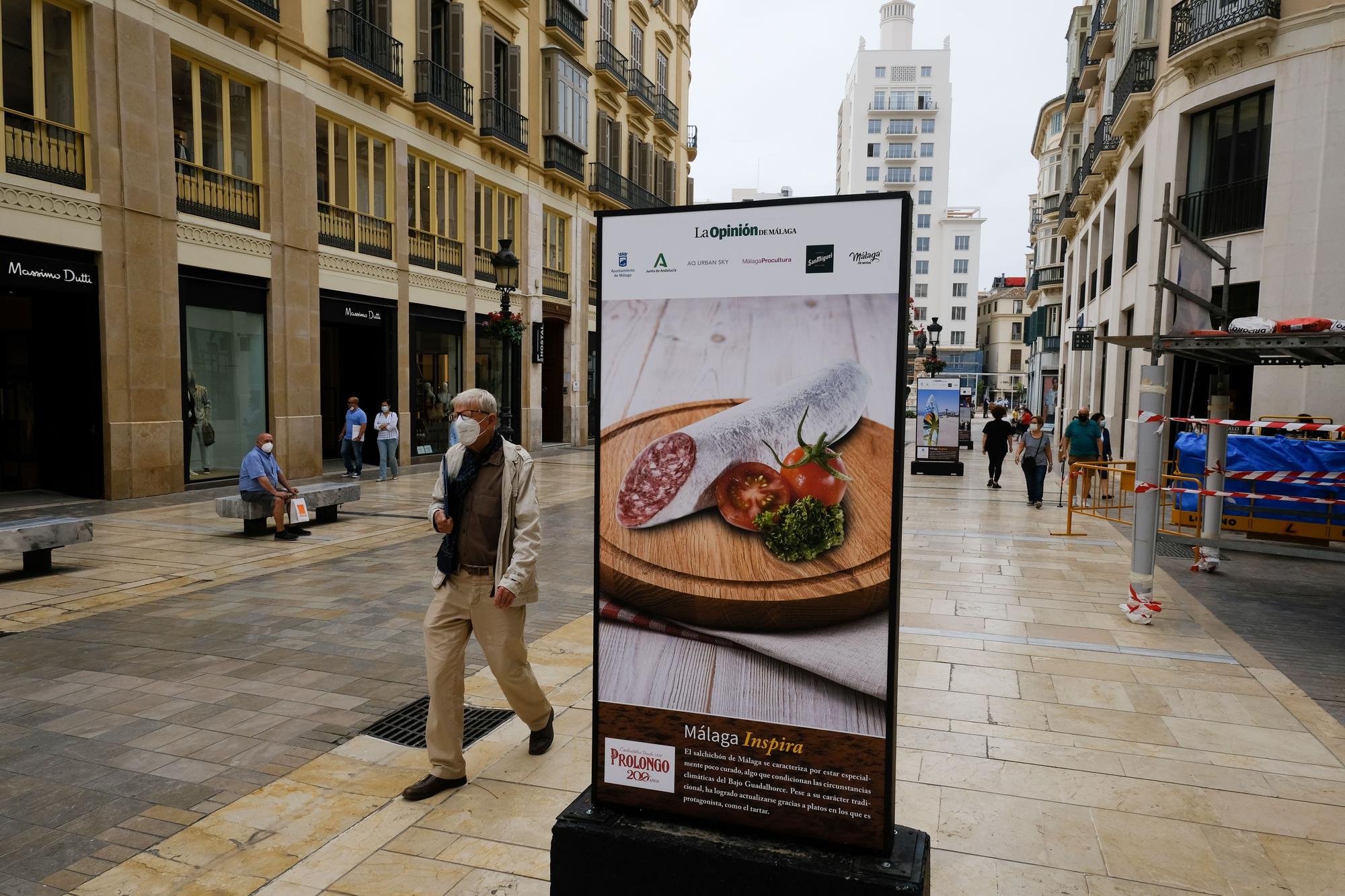 Exposición fotográfica 'Málaga Inspira', en la calle Larios