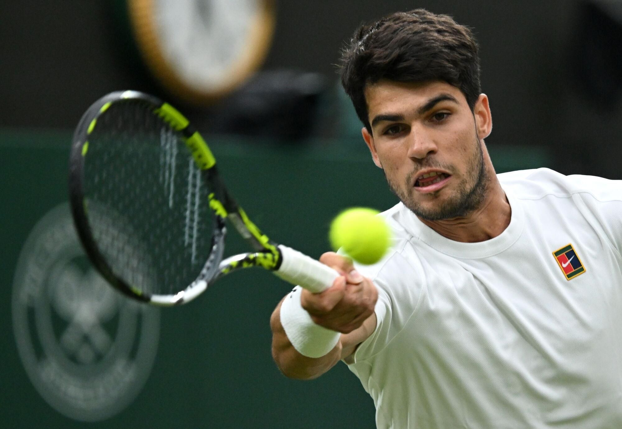 Wimbledon: Andrey Rublev - Carlos Alcaraz, en imágenes.
