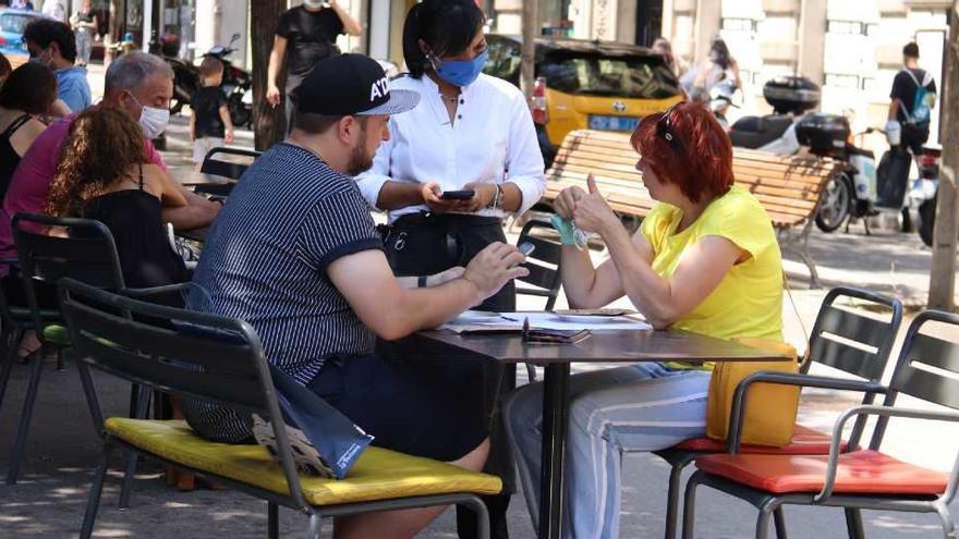 Una terrassa a la ciutat de Barcelona