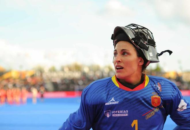 Mari Ángeles Ruiz, portera de la Selección Española Femenina de Hockey Hierba
