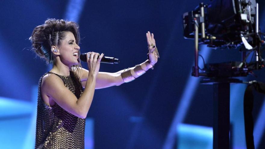 Barei, durante los ensayos de Eurovisión.