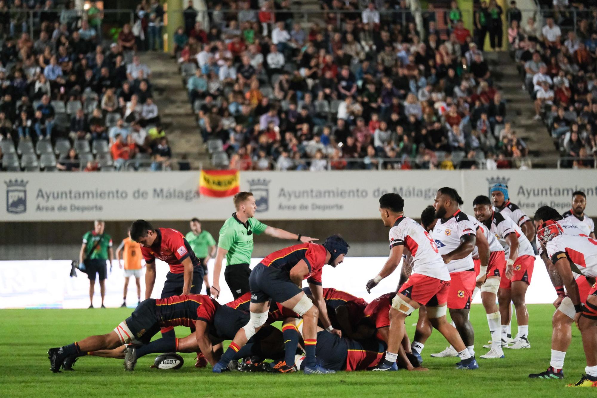 Málaga disfruta del España - Tonga de rugby