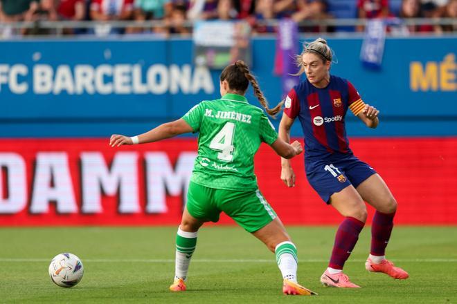 Liga F: FC Barcelona - Betis, el partido de despedida de Sandra Paños, Mariona Caldentey y Jonatan Giráldez, en imágenes