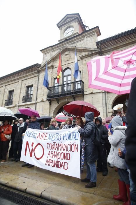 Manifestación contra la contaminación en Avilés