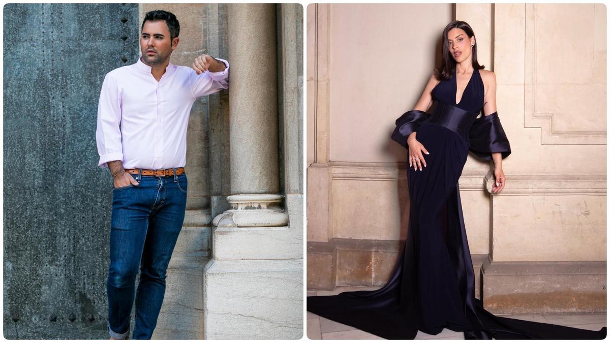 Dulceida, vestida con un dieño de Mario Salafranca.