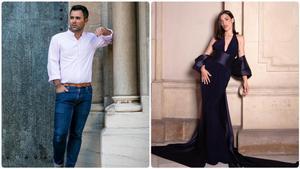 Dulceida, vestida con un dieño de Mario Salafranca.