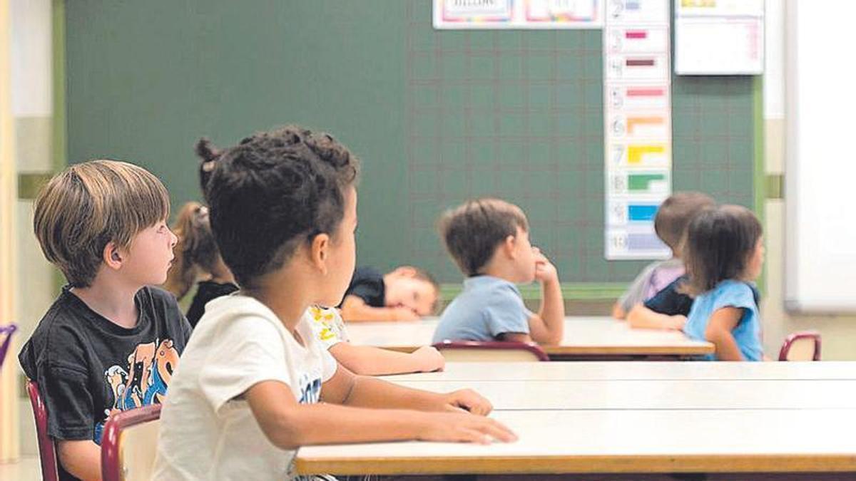 Estudiantes de Primaria en un aula
