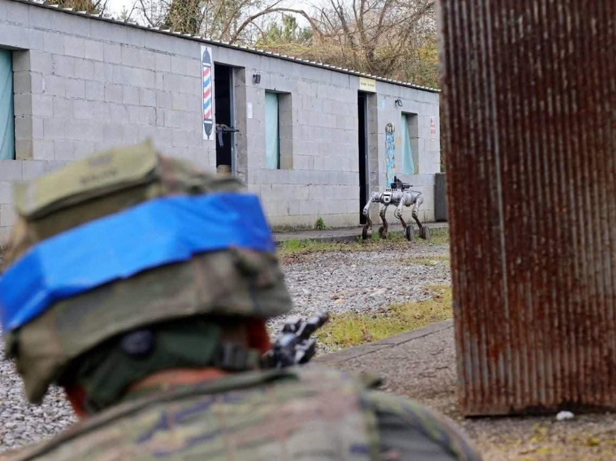 Un momento del ejercicio en Cabo Noval.