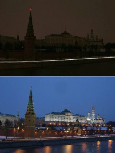 Moscú. Hora del Planeta