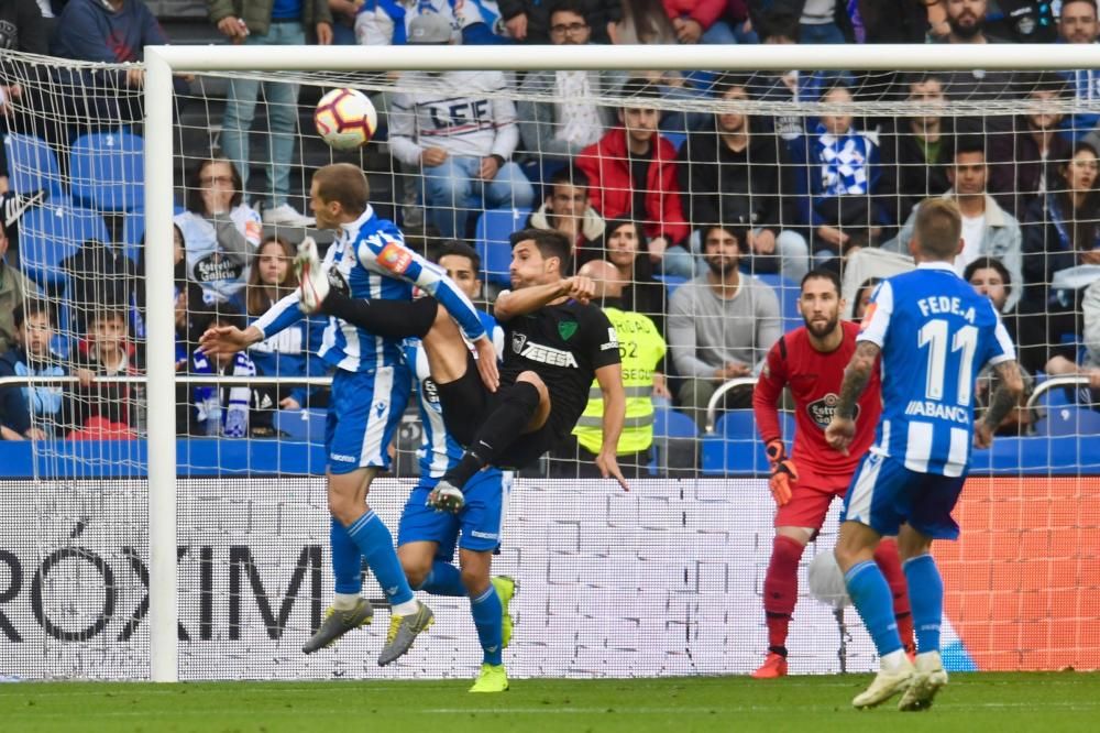 El Dépor remonta y le gana 4-2 al Málaga