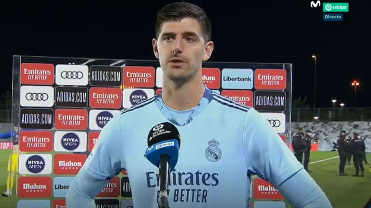 Courtois, crítico con el equipo tras la derrota ante el Cádiz