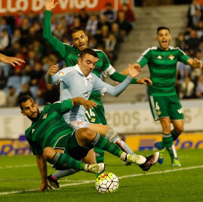 Un gol de Pablo Hernández le vale al Celta para firmar las tablas ante los verdiblancos, que se habían adelantado por medio de N''''Diaye