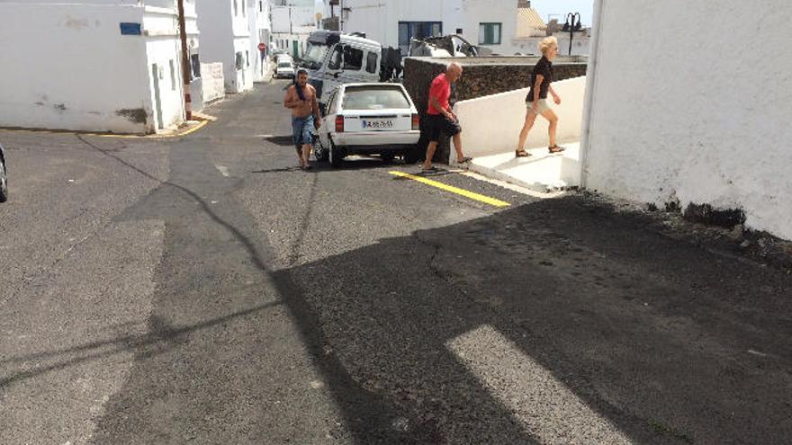 Calle La Seba, en Punta Mujeres, donde tuvo lugar el apuñalamiento.