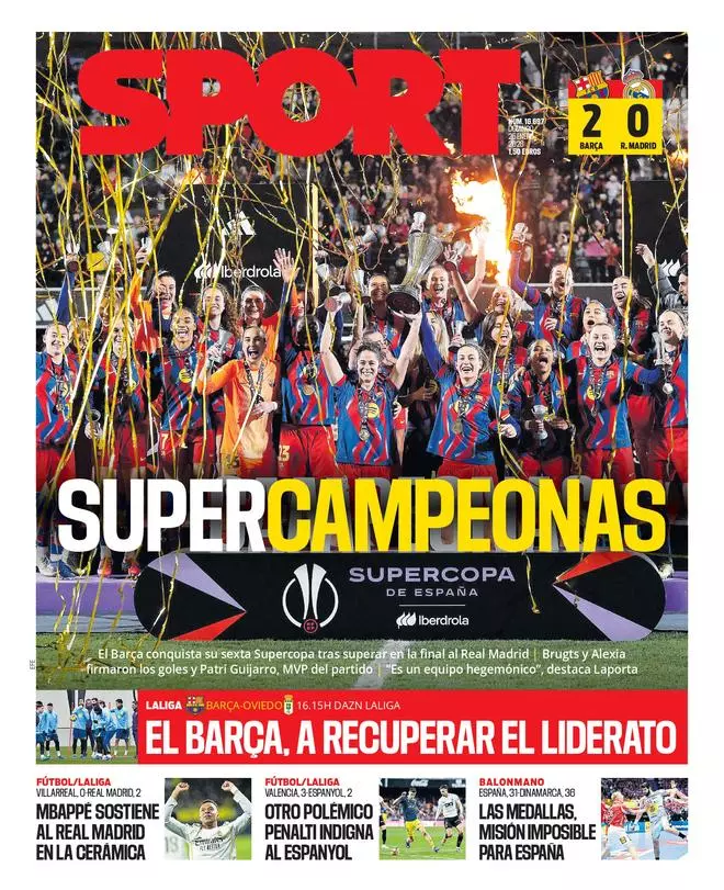 Las portadas de la prensa deportiva de hoy