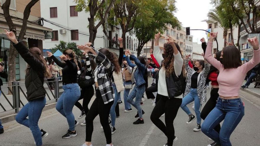 Montilla acoge un ‘flashmob’ contra las adicciones.