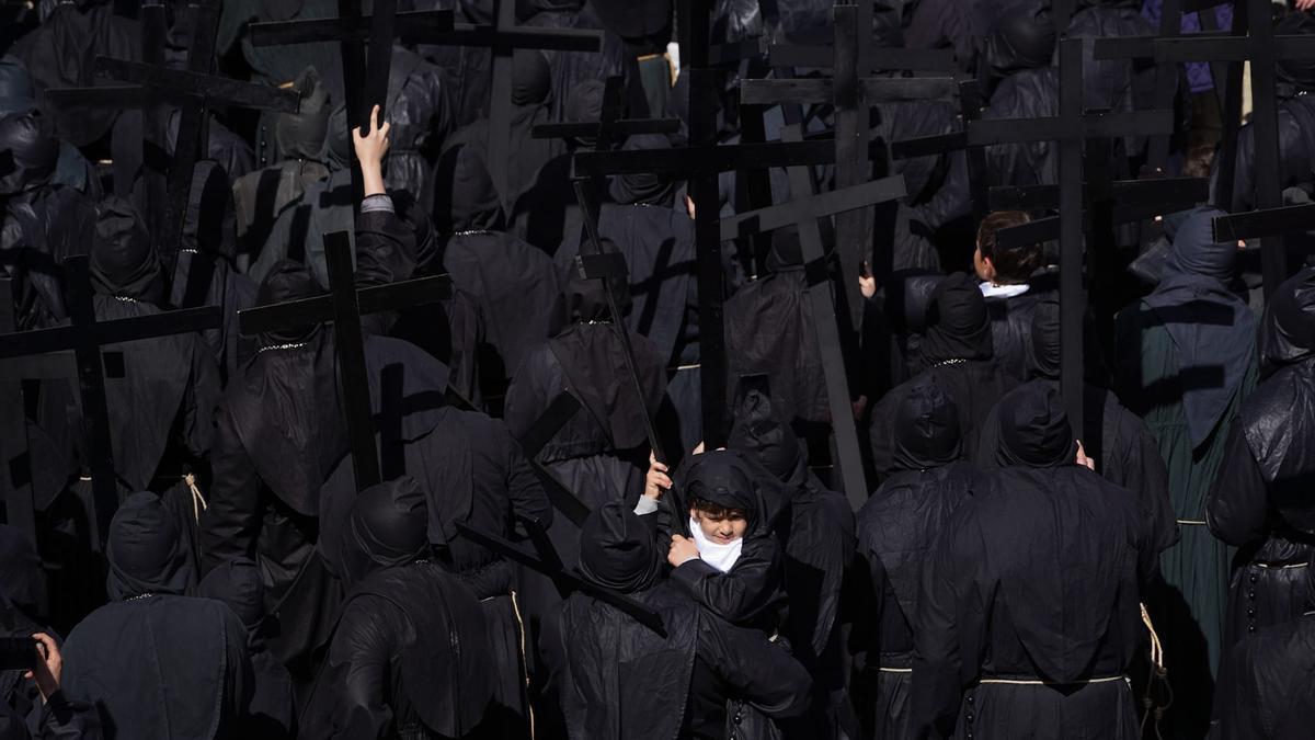 GALERÍA | Zamora arropa así a la procesión del Jesús Nazareno en la Plaza Mayor