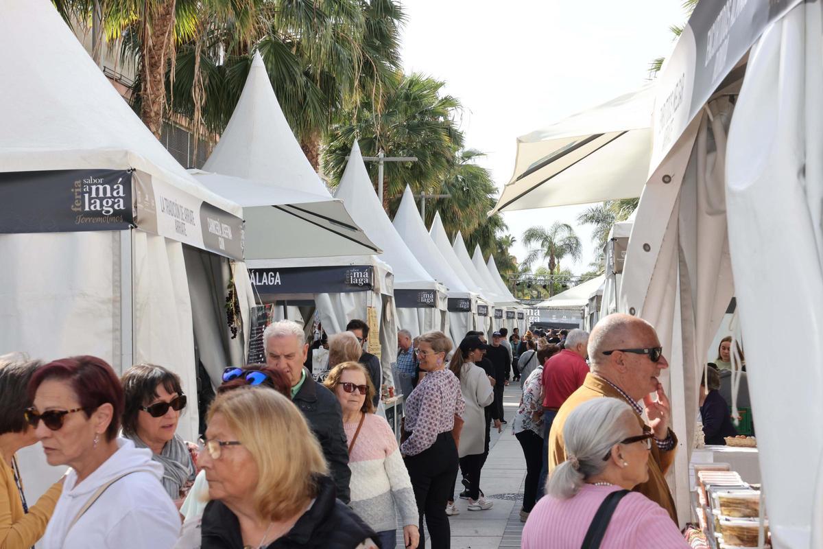 Ambiente en la feria Sabor a Málaga de Torremolinos, este viernes 10 de marzo.