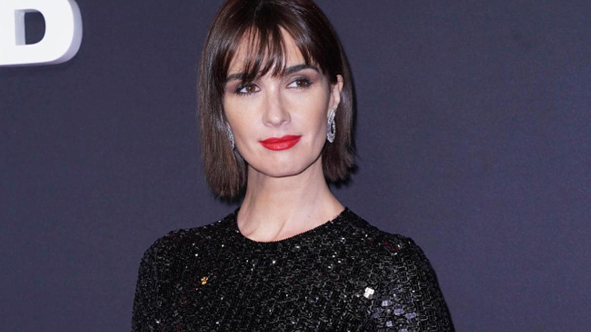 Paz Vega, con jersey de lentejuelas negro