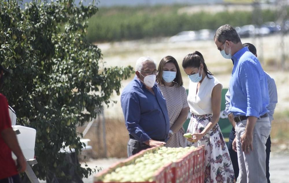 Visita de los reyes a la cooperativa La Carrichosa de Cieza