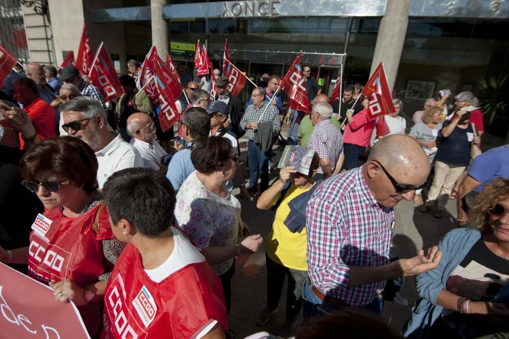 Protesta de pensionistas en el Obelisco.