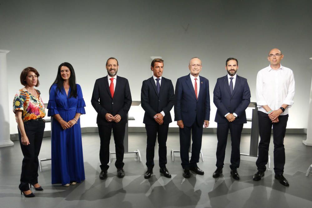 Fotos del debate electoral en Canal Málaga