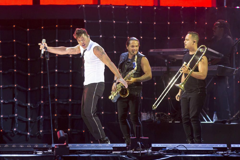 Ricky Martin pone a bailar a Málaga