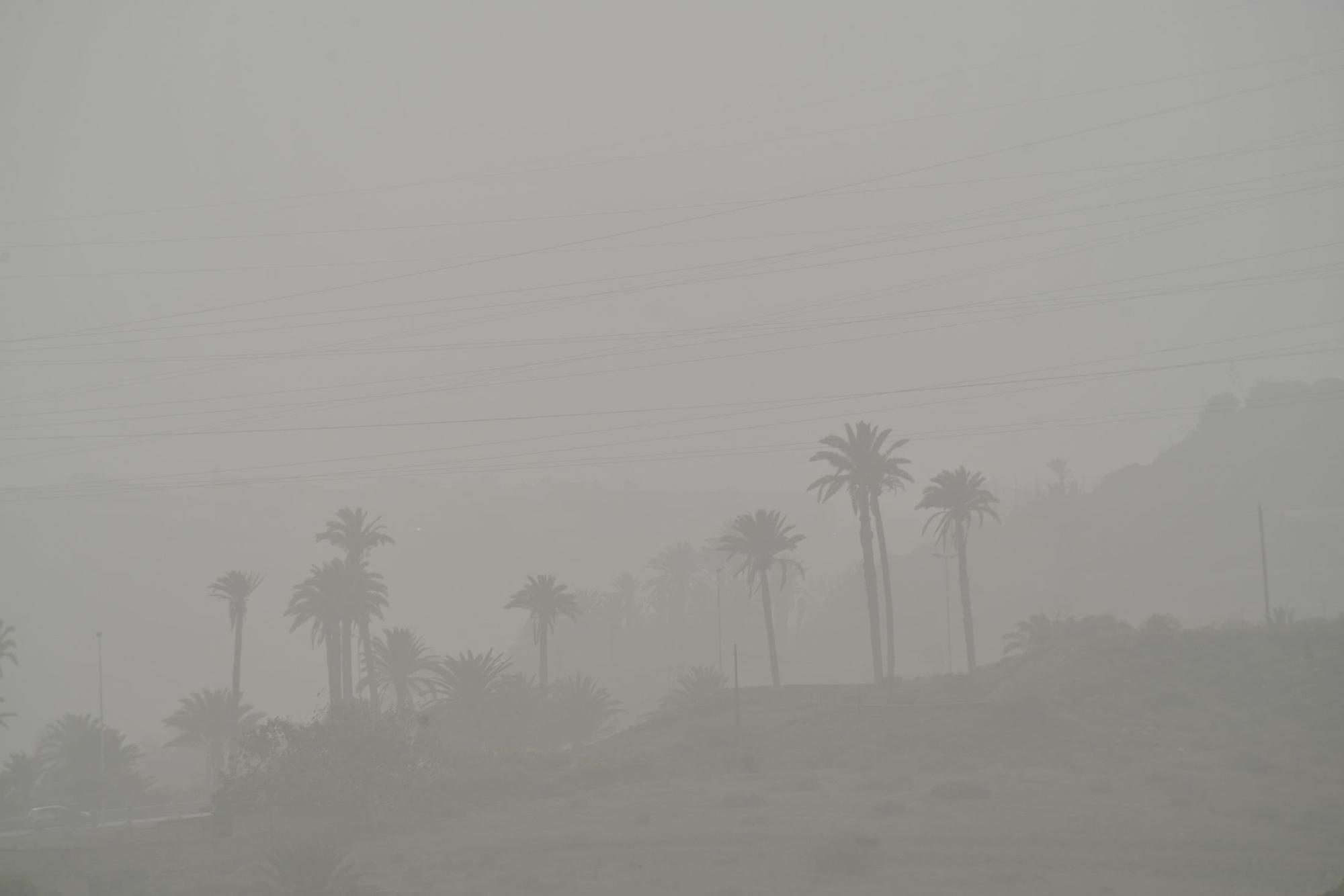 Calima sobre Gran Canaria