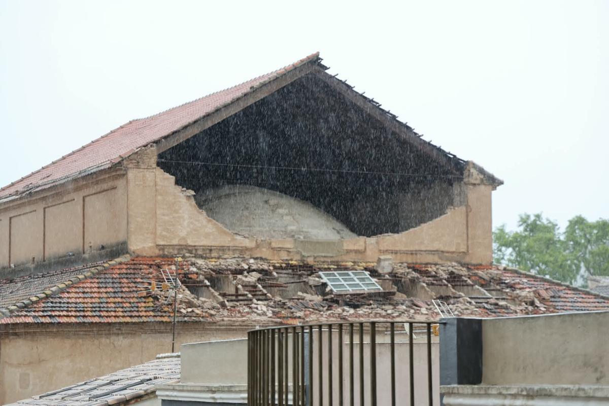 El derrumbe en Santa Catalina de Alzira.
