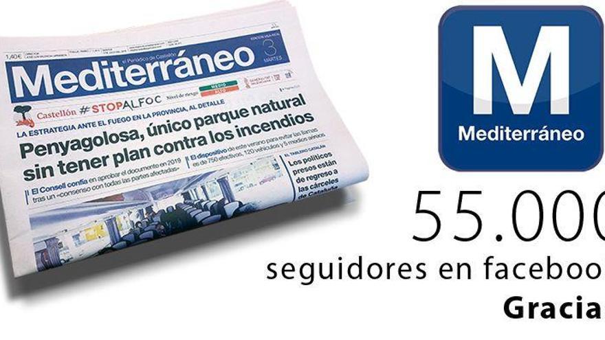 &#039;Mediterráneo&#039; alcanza los 55.000 seguidores en Facebook