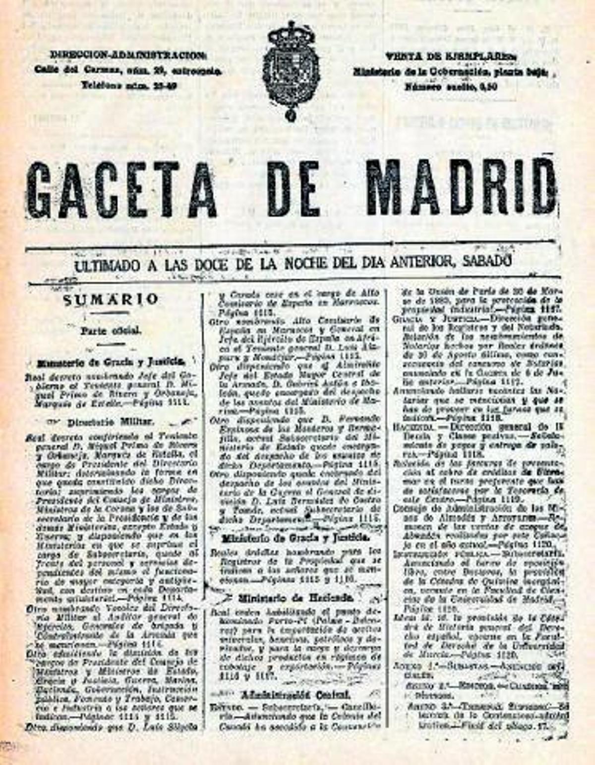 Un siglo del golpe de Estado del primer populista español