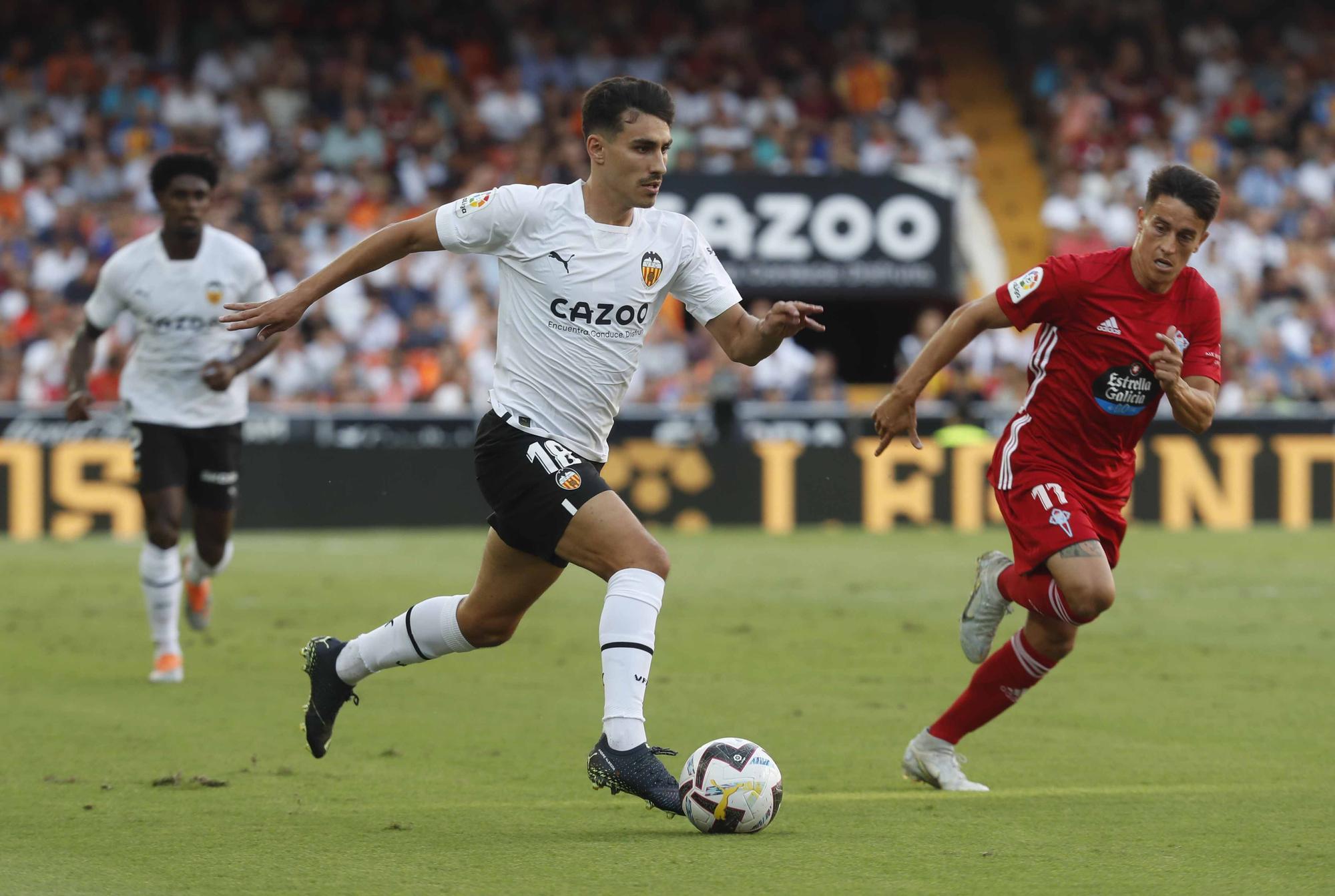 La victoria del Valencia CF ante el Celta de Vigo, en imágenes