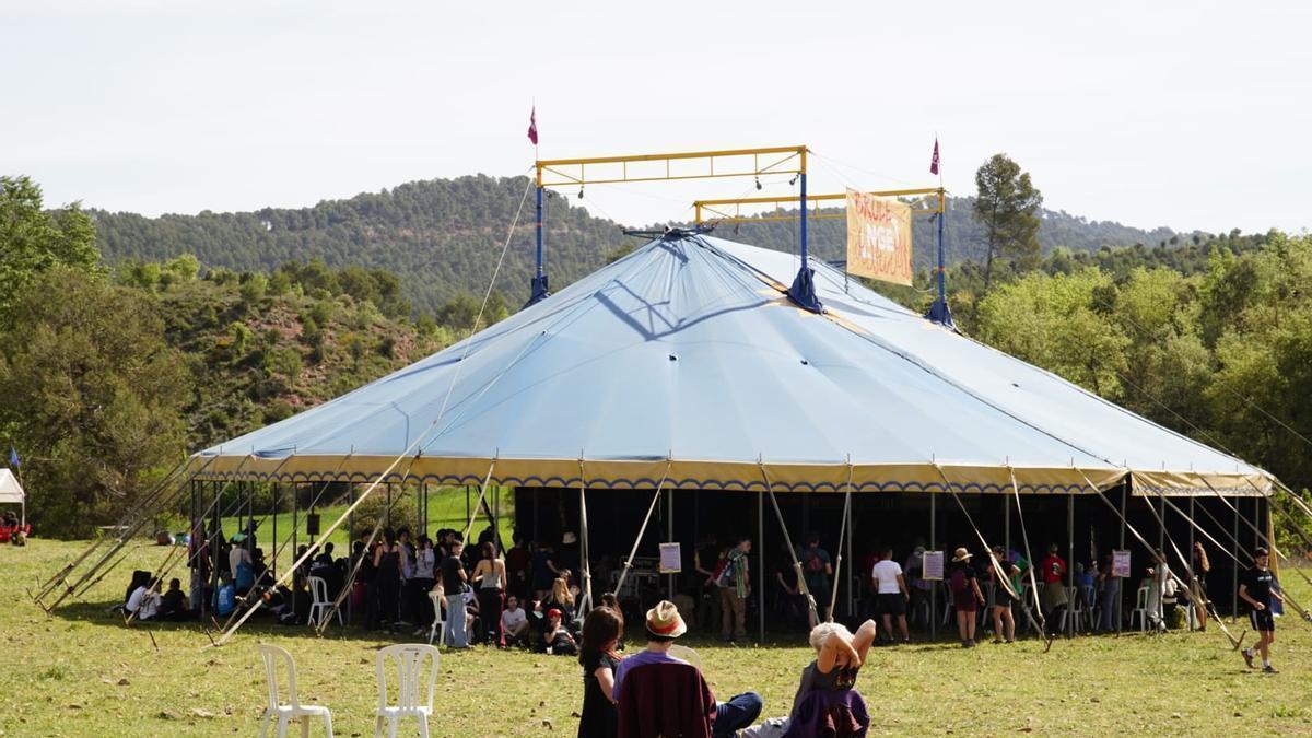 Campament de Revoltes de la Terra a Callús