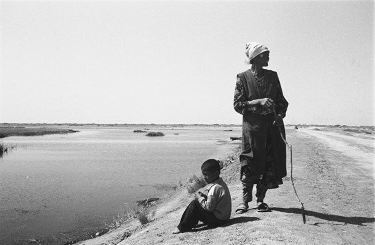 Escena típica en el Mar de Aral.