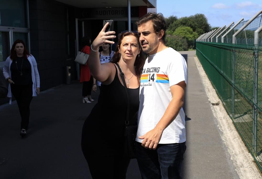 Fernando Alonso en La Morgal