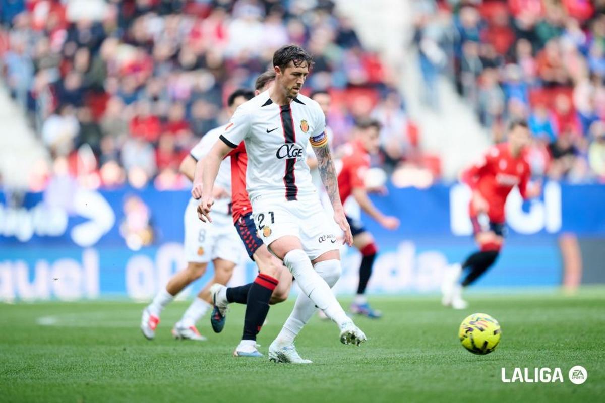 Raíllo, en el pasado partido ante Osasuna.
